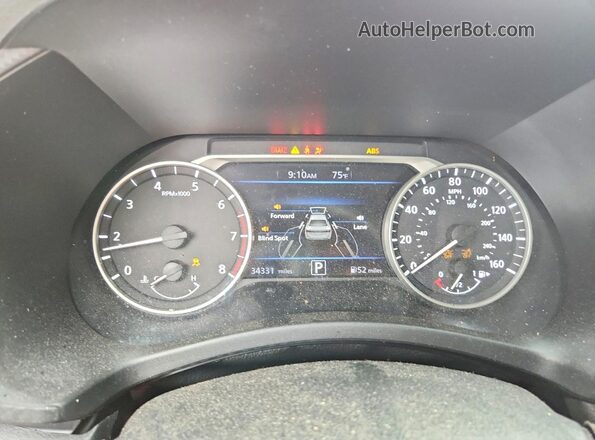 3N1AB8CV7SY381653 2025 NISSAN SENTRA Gray ხელსაწყოთა პანელის ხედი