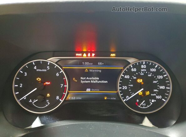 3N1AB8CV7SY419852 2025 NISSAN SENTRA White Widok zestawu wskaźników