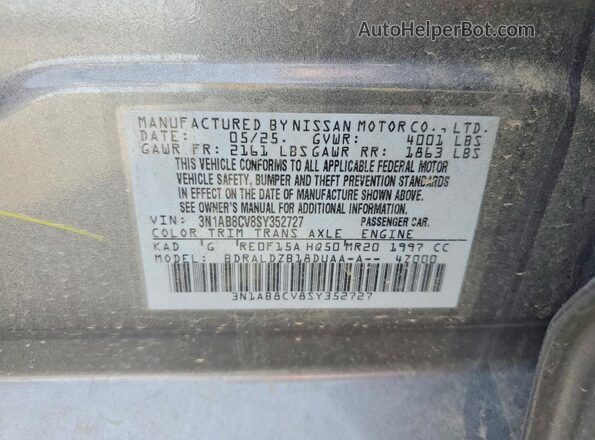 3N1AB8CV8SY352727 2025 NISSAN SENTRA Gray ძრავის განყოფილების ხედი