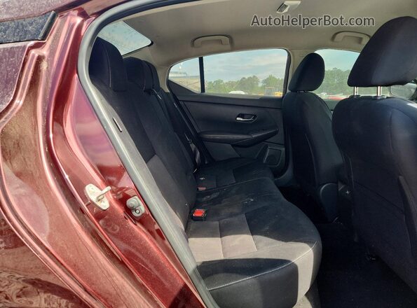 3N1AB8CV9MY266720 2021 NISSAN SENTRA Burgundy უკანა სავარძლების ხედი