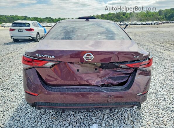 3N1AB8CV9MY266720 2021 NISSAN SENTRA Burgundy უკანა ხედი