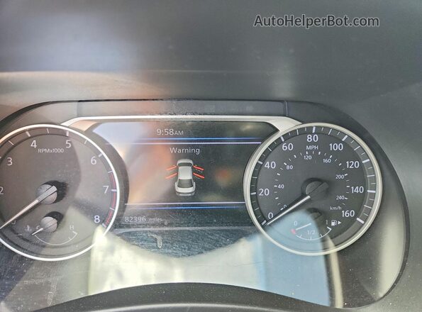 3N1AB8CV9MY270184 2021 NISSAN SENTRA Синий Вид щитка приборов