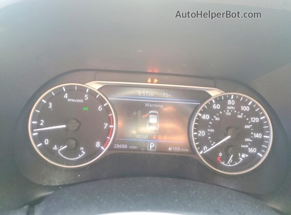 3N1AB8CVXRY227982 2024 NISSAN SENTRA Gray Вид щитка приладів