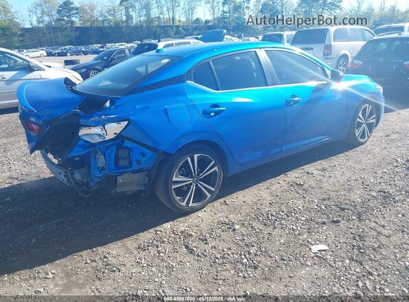 3N1AB8DV1MY273577 2021 NISSAN SENTRA Синий Задняя правая четверть