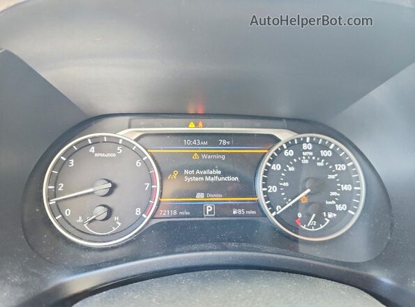 3N1AB8DV4LY221908 2020 NISSAN SENTRA Черный Вид щитка приборов