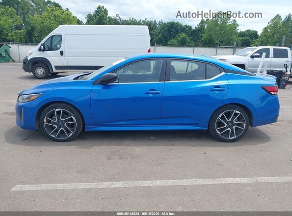 3N1AB8DV4SY312224 2025 NISSAN SENTRA Blue Widok wnętrza 360 stopni