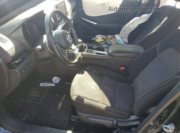 3N1AB8DV5MY319962 2021 NISSAN SENTRA Black Widok wnętrza z przodu