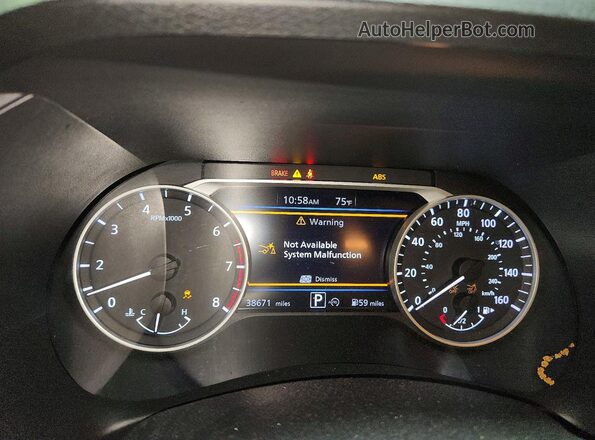 3N1AB8DV7SY317966 2025 NISSAN SENTRA Серый Вид щитка приборов