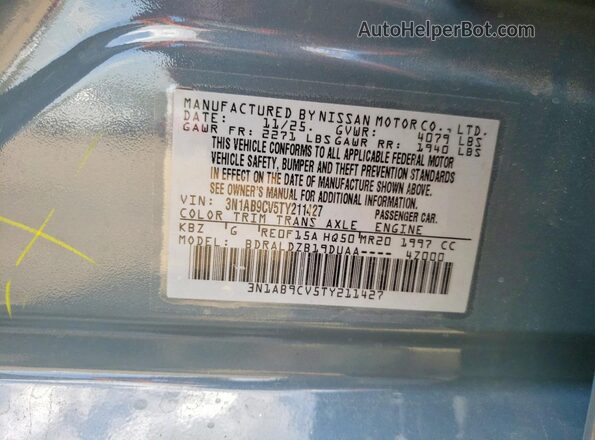 3N1AB9CV5TY211427 2026 NISSAN SENTRA Gray ძრავის განყოფილების ხედი