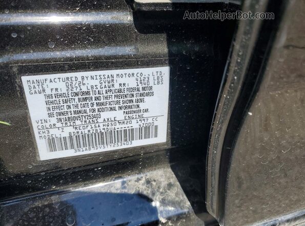 3N1AB9DV5TY253403 2026 NISSAN SENTRA Black Widok komory silnika