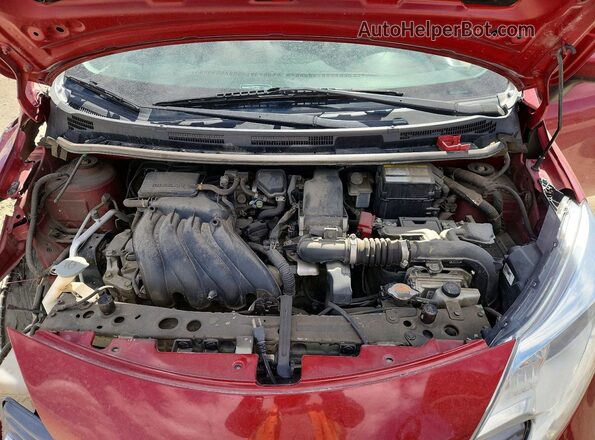 3N1CE2CP1GL404556 2016 NISSAN VERSA Красный Вид задней части салона