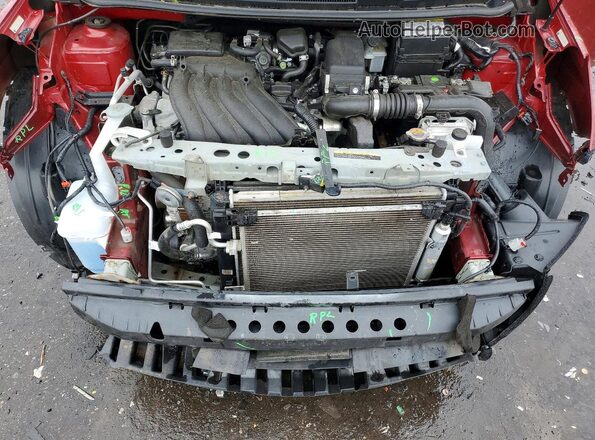 3N1CE2CP2JL365757 2018 NISSAN VERSA Red Widok wnętrza z tyłu