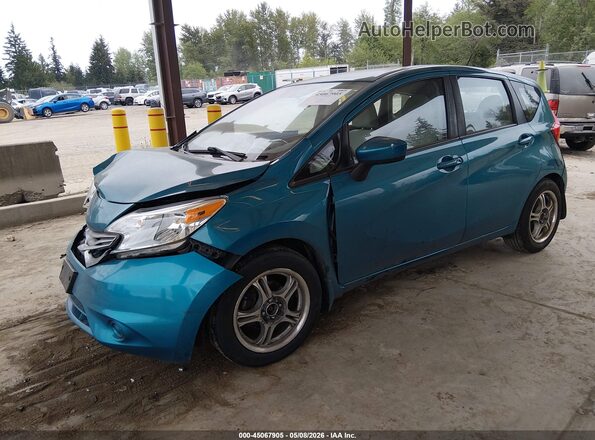 3N1CE2CP7GL389903 2016 NISSAN VERSA NOTE Blue Առջևի ձախ երեք քառորդ տեսարան