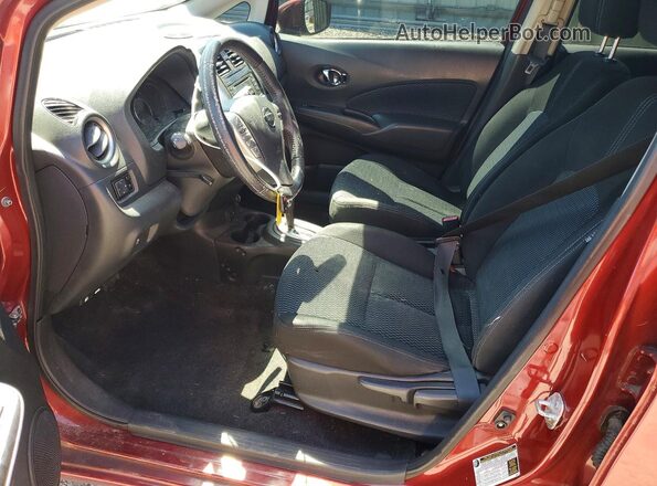 3N1CE2CP9HL356211 2017 NISSAN VERSA Красный Вид салона спереди