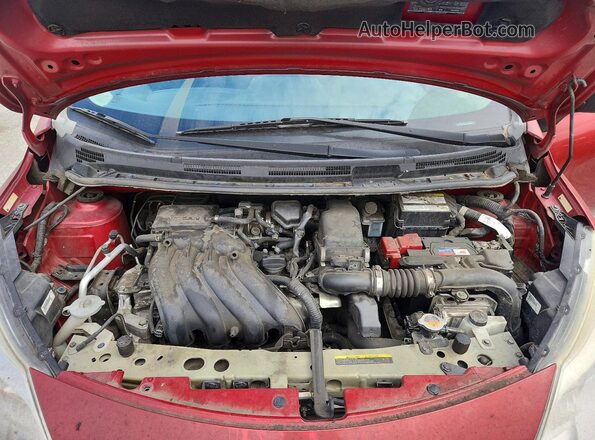 3N1CE2CPXGL353008 2016 NISSAN VERSA Red Սալոնի հետևի տեսք