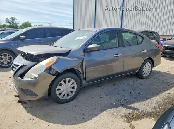 3N1CN7AP1GL843370 2016 NISSAN VERSA Серый Передняя левая четверть