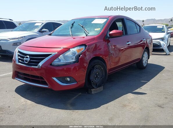 3N1CN7AP1GL885697 2016 NISSAN VERSA Red Vista tres cuartos delantera izquierda