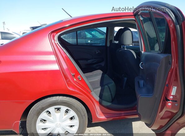 3N1CN7AP1GL885697 2016 NISSAN VERSA Red Vista de la etiqueta del VIN