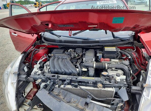 3N1CN7AP2HL802408 2017 NISSAN VERSA Burgundy Rear interior view