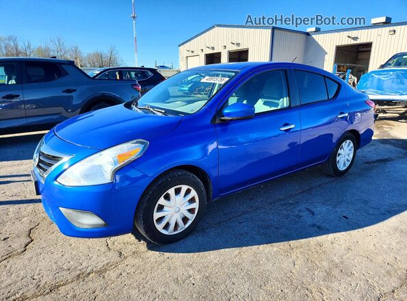 3N1CN7AP7GL802418 2016 NISSAN VERSA Синий Передняя левая четверть