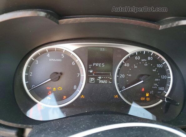 3N1CN8DV2LL901464 2020 NISSAN VERSA Серебряный Вид щитка приборов