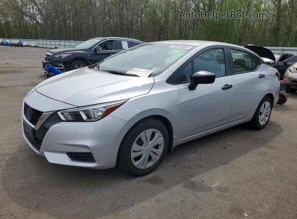 3N1CN8DV5ML918129 2021 NISSAN VERSA Серебряный Передняя левая четверть