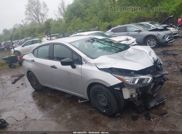 3N1CN8DV9ML859537 2021 NISSAN VERSA Серебряный Передняя правая четверть