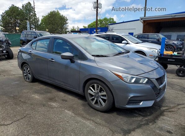 3N1CN8EV0ML874992 2021 NISSAN VERSA Gray წინა მარჯვენა