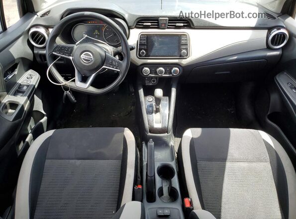 3N1CN8EV0ML874992 2021 NISSAN VERSA Gray წინა პანელის ხედი