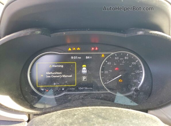 3N1CN8EV2ML895598 2021 NISSAN VERSA Gray Widok zestawu wskaźników