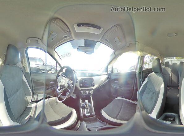3N1CN8EV2ML895598 2021 NISSAN VERSA Gray Widok naklejki z numerem VIN