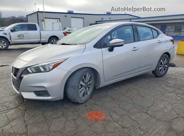 3N1CN8EV3ML889096 2021 NISSAN VERSA Silver Przód lewy