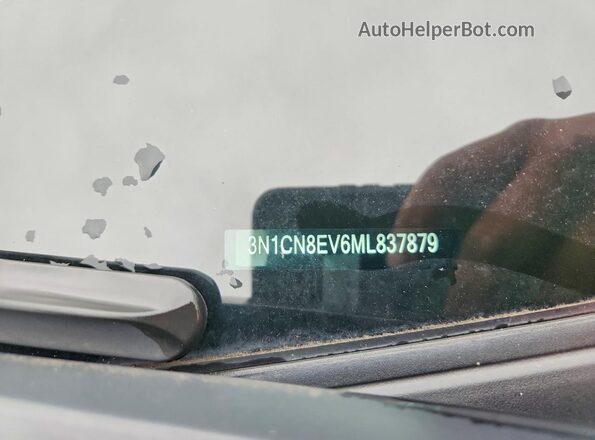 3N1CN8EV6ML837879 2021 NISSAN VERSA Черный Вид подкапотного пространства