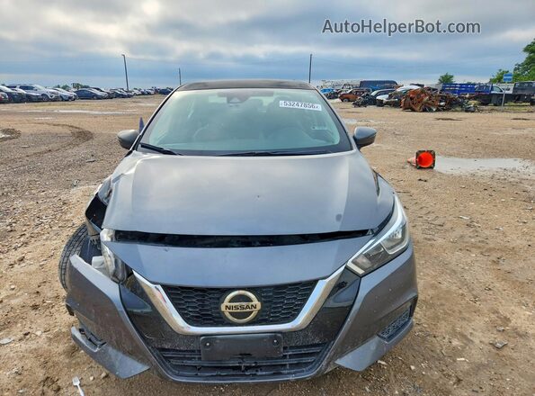 3N1CN8EV8ML889093 2021 NISSAN VERSA Серый Вид спереди
