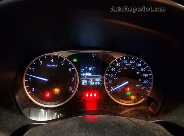 3N1CP5BV0ML555587 2021 NISSAN KICKS Blue Вид щитка приладів