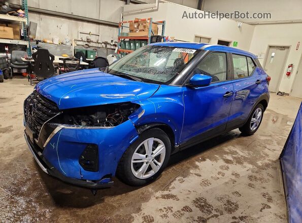 3N1CP5BV0ML555587 2021 NISSAN KICKS Blue Передня ліва чверть