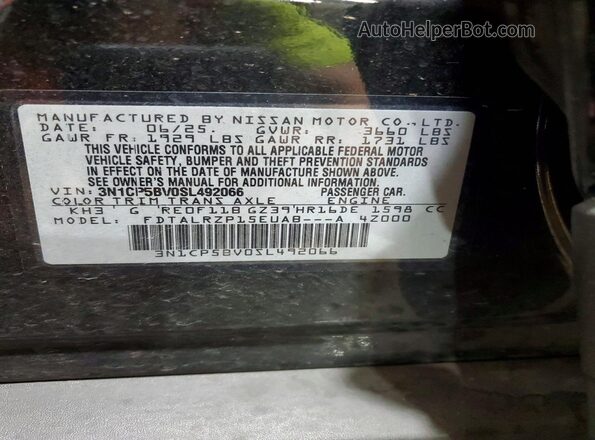 3N1CP5BV0SL492066 2025 NISSAN KICKS Черный Панорамный вид салона 360°
