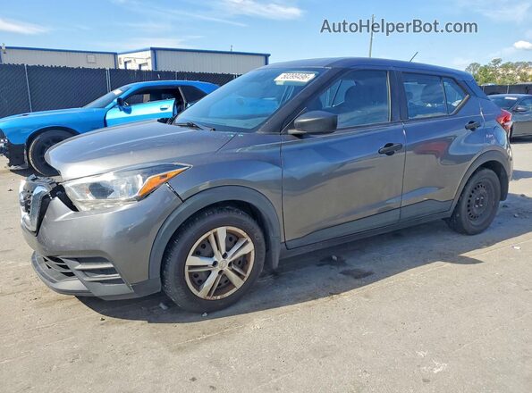 3N1CP5BV2LL495391 2020 NISSAN KICKS Gray Առջևի ձախ երեք քառորդ տեսարան
