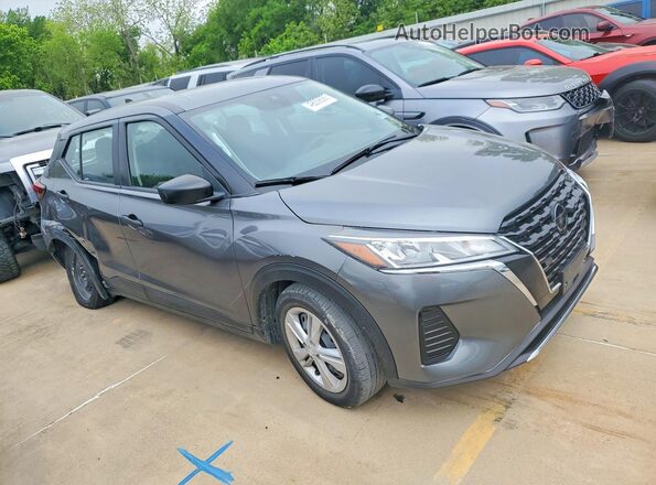 3N1CP5BV2ML532134 2021 NISSAN KICKS Серебряный Передняя правая четверть