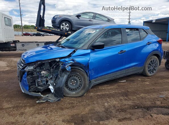 3N1CP5BV2PL553988 2023 NISSAN KICKS Синий Передняя левая четверть