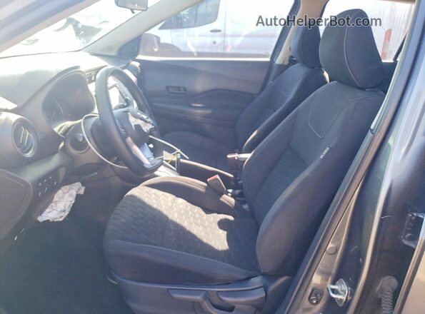 3N1CP5BV4ML497676 2021 NISSAN KICKS Серый Вид салона спереди