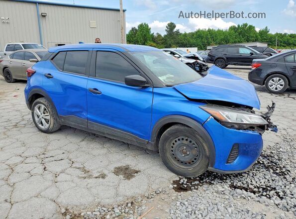 3N1CP5BV4NL506782 2022 NISSAN KICKS Синий Передняя правая четверть