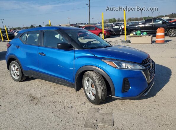 3N1CP5BV8ML544157 2021 NISSAN KICKS Синий Передняя правая четверть