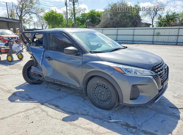3N1CP5BV9ML545429 2021 NISSAN KICKS Gray Delantero derecho
