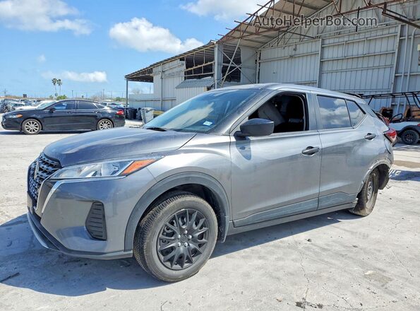 3N1CP5BV9ML545429 2021 NISSAN KICKS Gray Vista tres cuartos delantera izquierda