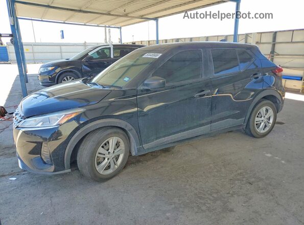 3N1CP5BVXML499674 2021 NISSAN KICKS Черный Передняя левая четверть