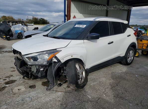 3N1CP5CU0KL566236 2019 NISSAN KICKS Белый Передняя левая четверть