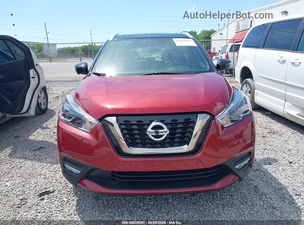 3N1CP5CU1KL507535 2019 NISSAN KICKS Красный Вид щитка приборов