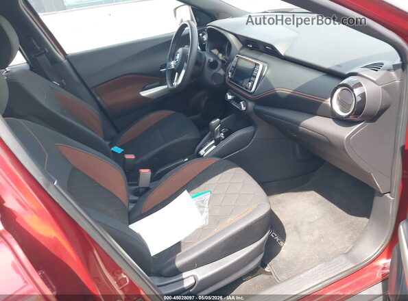 3N1CP5CU1KL507535 2019 NISSAN KICKS Красный Вид салона спереди