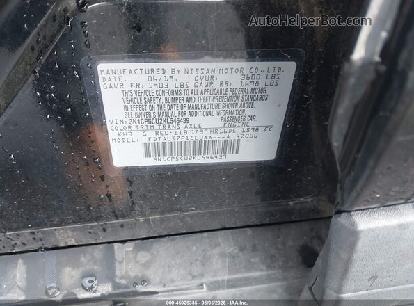 3N1CP5CU2KL546439 2019 NISSAN KICKS Черный Вид подкапотного пространства